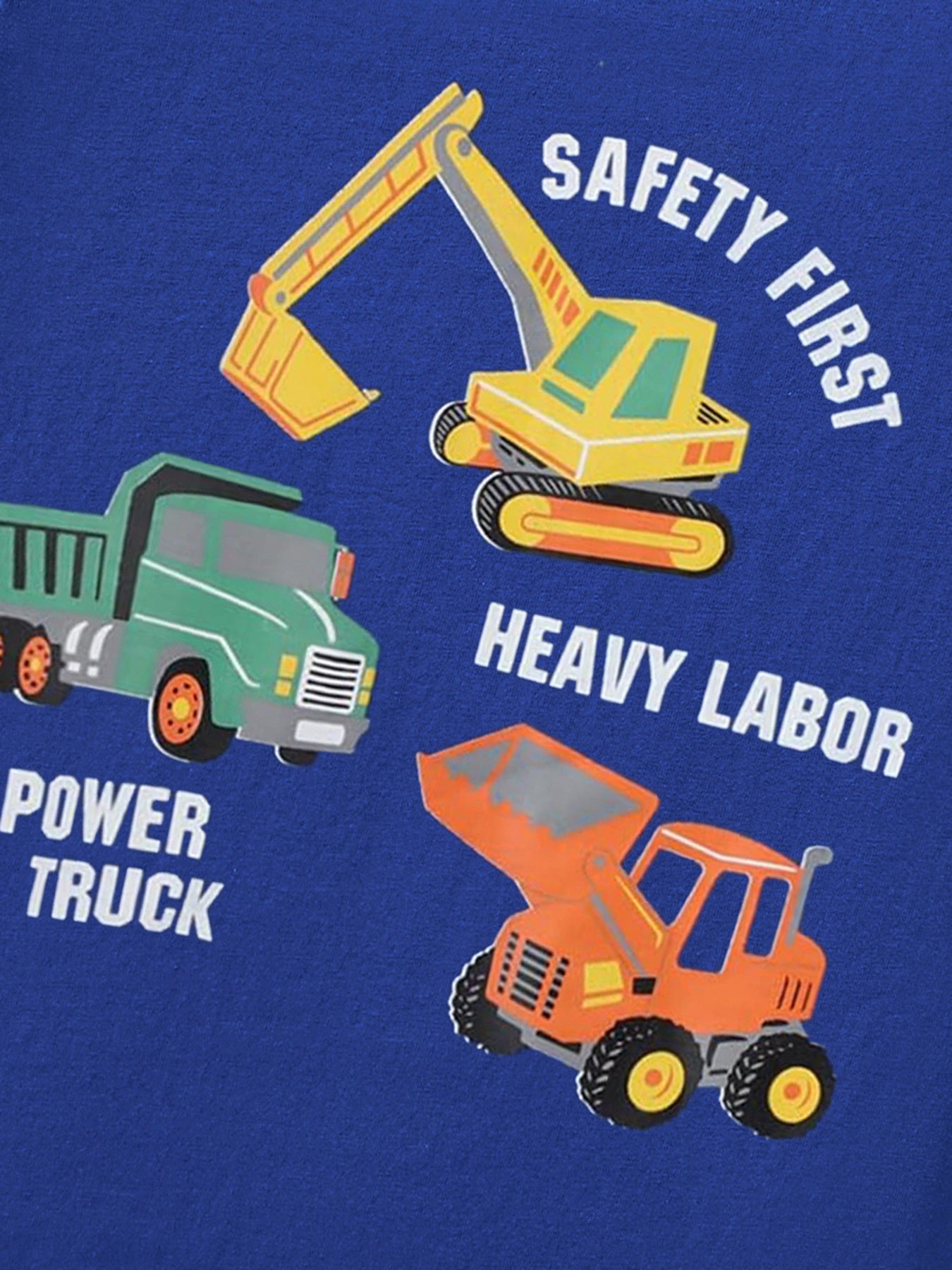 Children's Cartoon Construction Vehicle Graphic Tee - Image 4