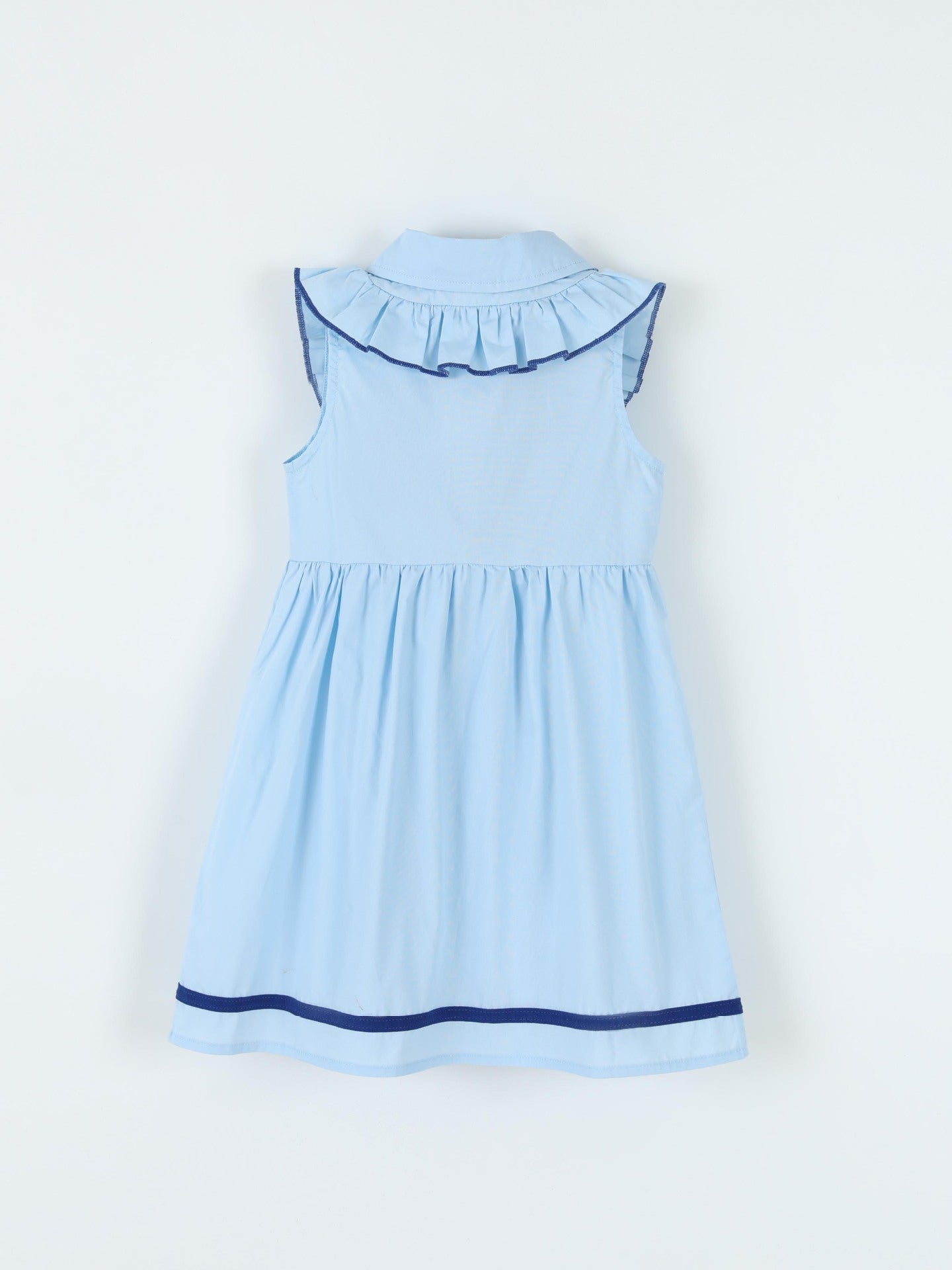 Children's Button Front Sleeveless Dress - Image 3