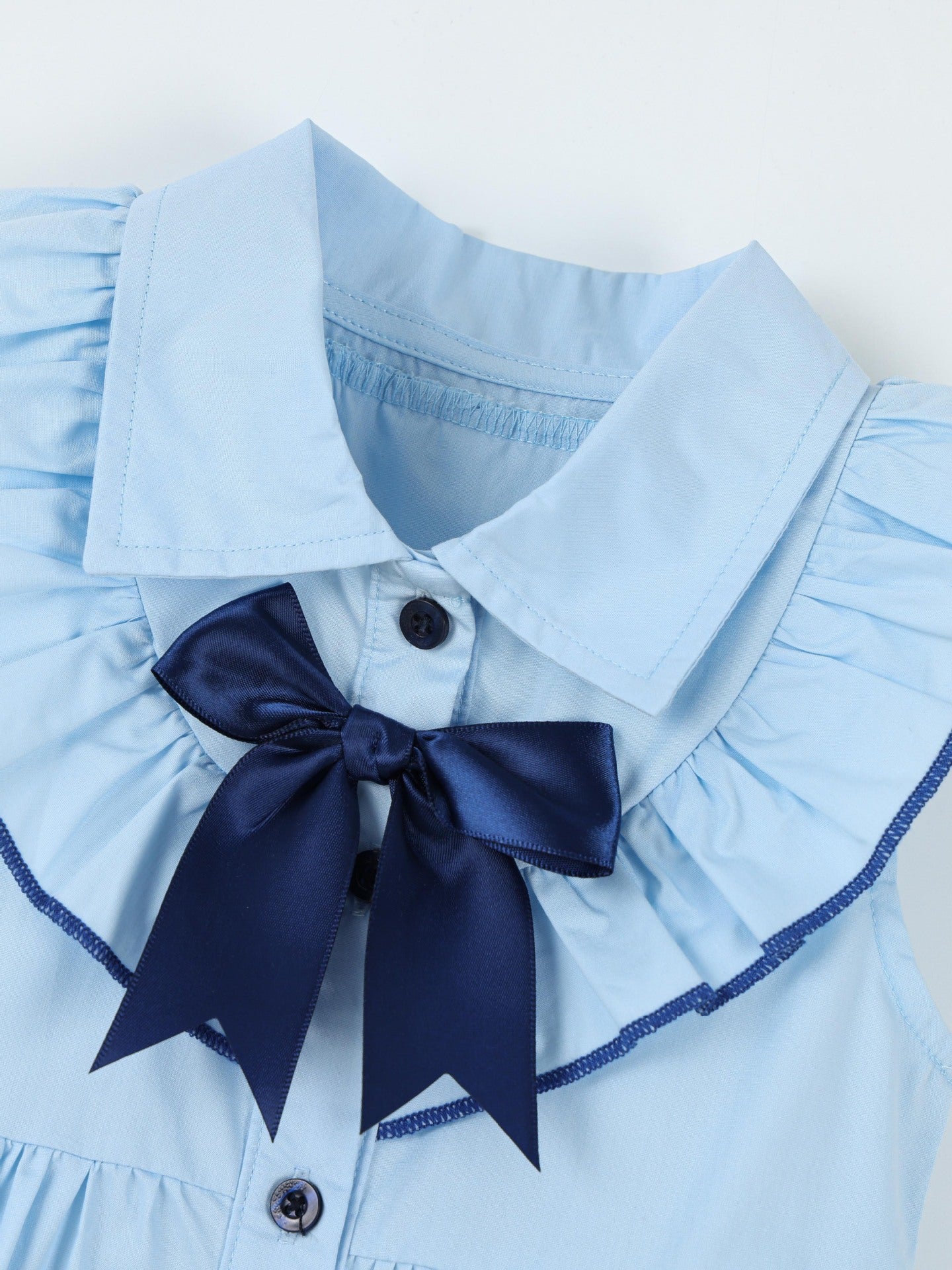 Children's Button Front Sleeveless Dress - Image 4